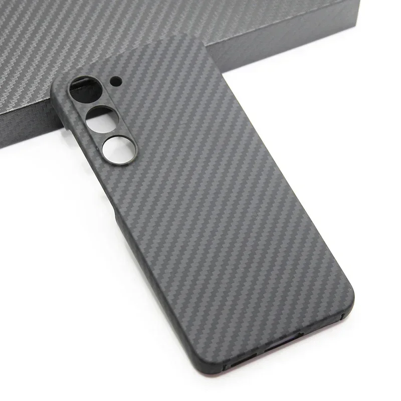 ZXKE Carbon Fiber Case For Samsung Galaxy S23 S23+ S24 Ultra Embedded Iron Sheet Magnetic Car Support Magsafe Aramid Fiber Shell