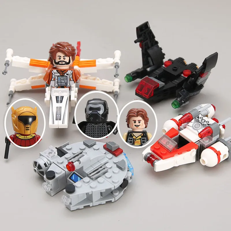 Mini Millennium Falcon Shuttle X-fighter Puzzle Star Bricks Wars Action Figure Assembled Building Blocks Toy Boys