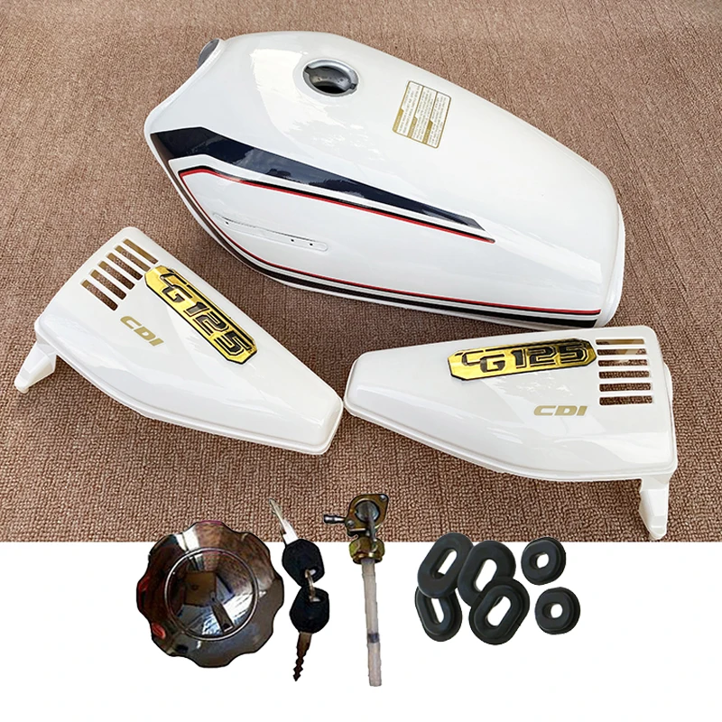 Motorcyle Fuel Tank for Honda Dayang Haojin Jialing Qianjiang Skygo Haojin CG125 CG150 CG200 With Side Cover Tank Cap Fuel Tap 