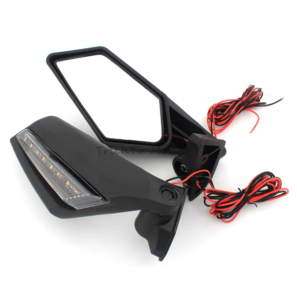 UTV Accessories Adjustable Rearview Mirror with LED Turn Signal Lights For Can-Am Maverick X3 Max XDS 4x4 Turbo R 2017-2024