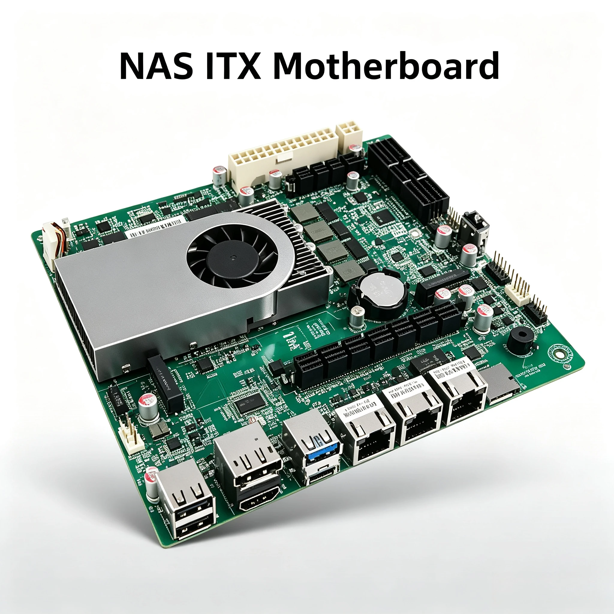 N150 6-Bay NAS-Motherboard mit 10G Ethernet-Anschluss, Verbesserte Version des N100 Mainboards für Soft-Routing-Speicherserver
