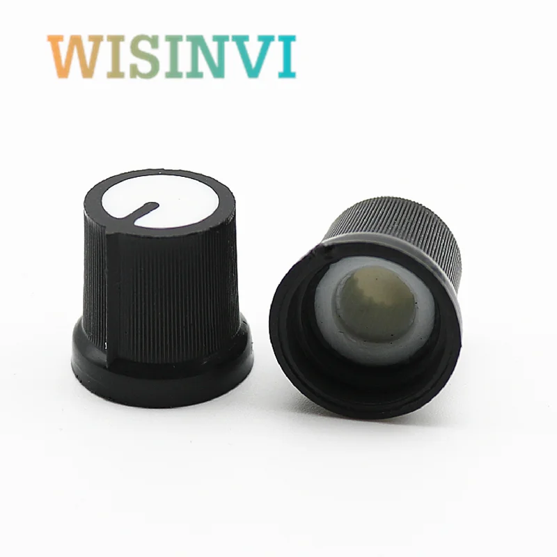 10PCS WH148 AG3 Potentiometer knob Cap AG3 Plastic knob Diameter 6mm Plum Handle 15x17mm for Single and double potentiometer