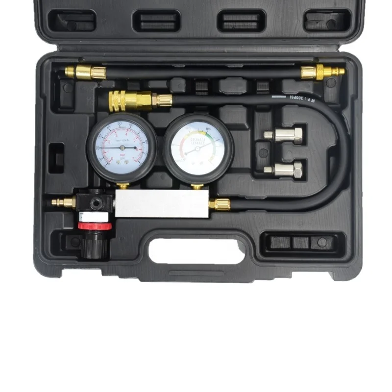 XCTOOL Car Repair Tools Engine Compression Tester Gauges Cylinder Leakage Leak Down Tester Kit view 4