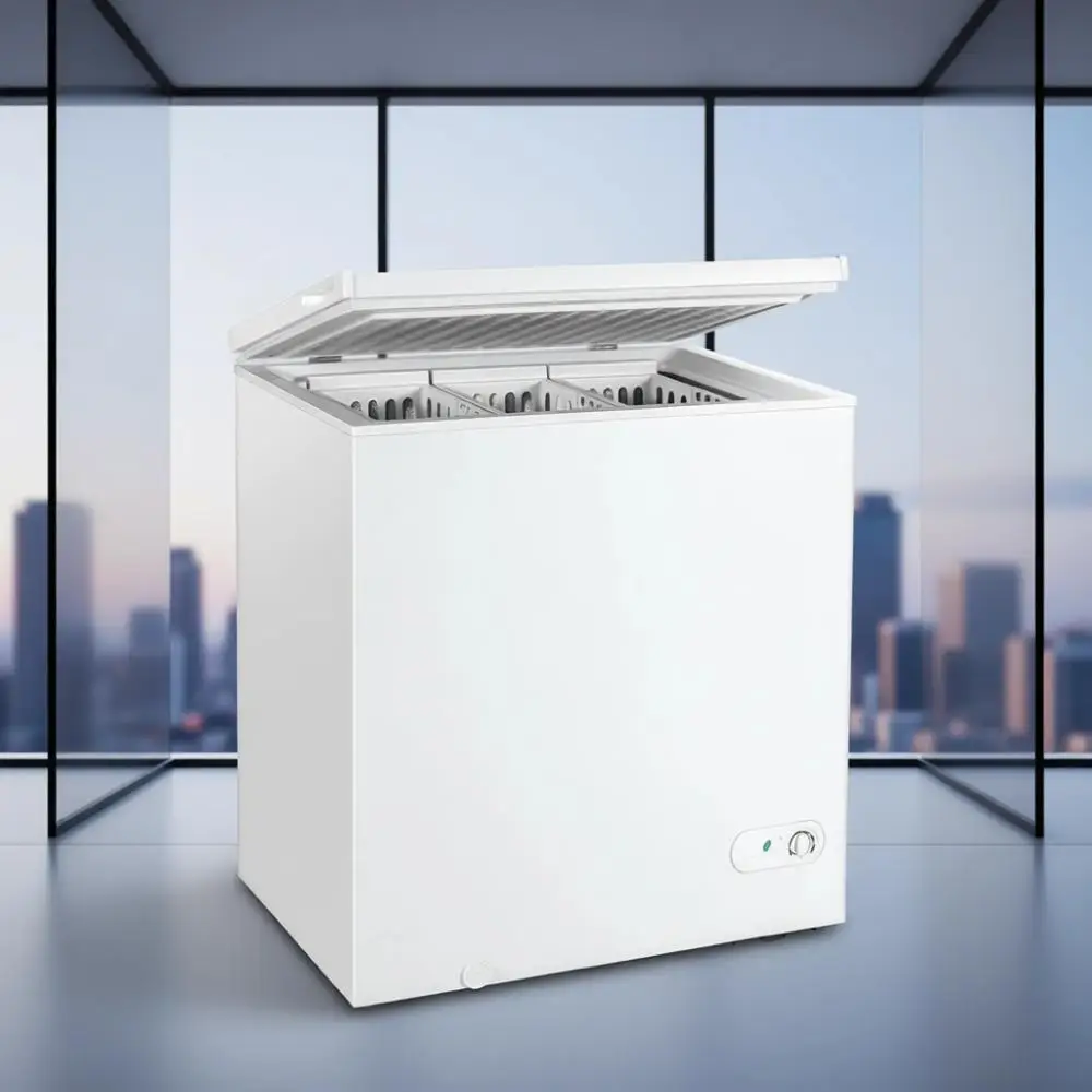 5.2 Cu. Ft. Single Door Upright Freezer with 3 Removable Baskets, Compact for Home, Kitchen, Basement, or Garage