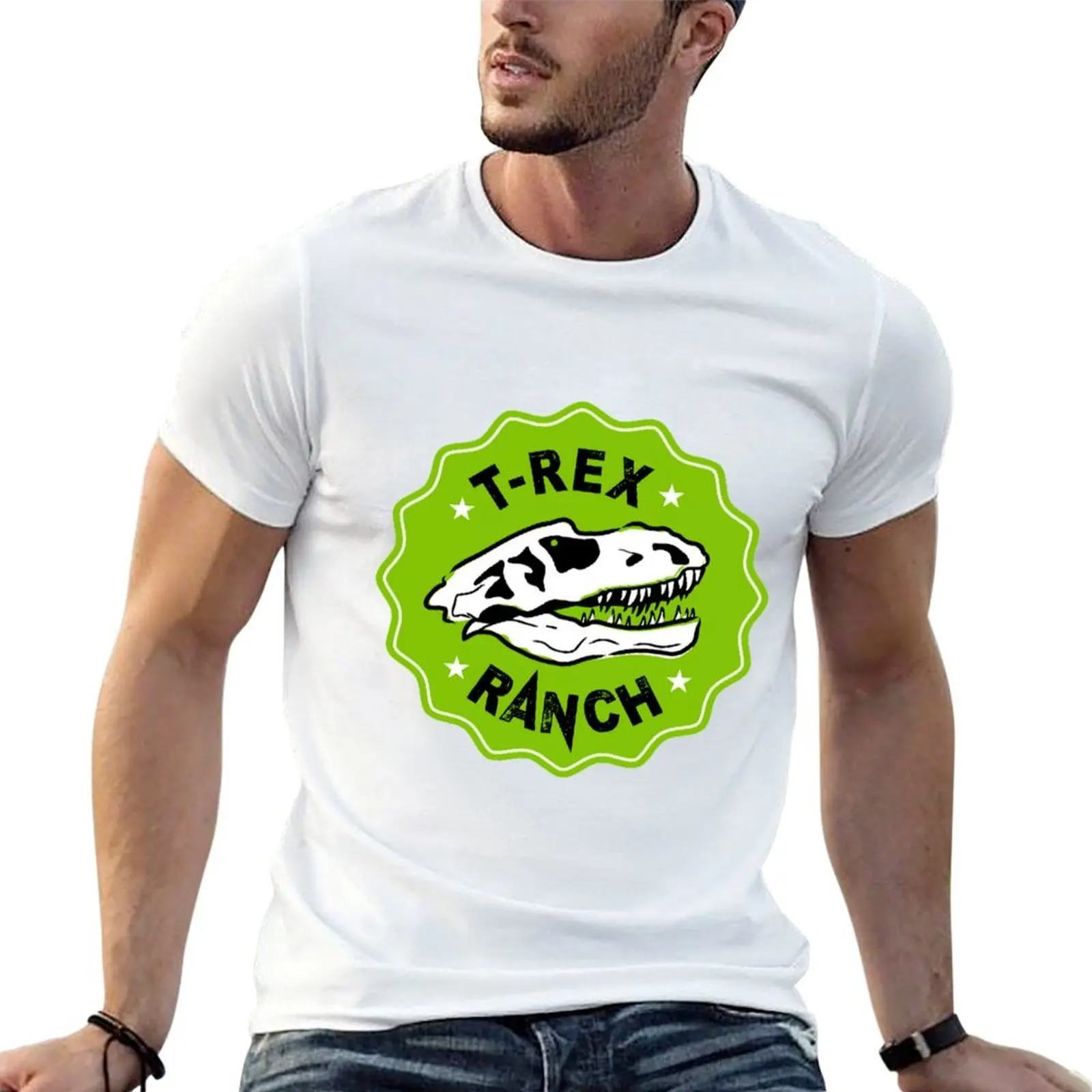 Trex Ranch T-Shirt cotton man t-shirts summer 2026 t shirts men
