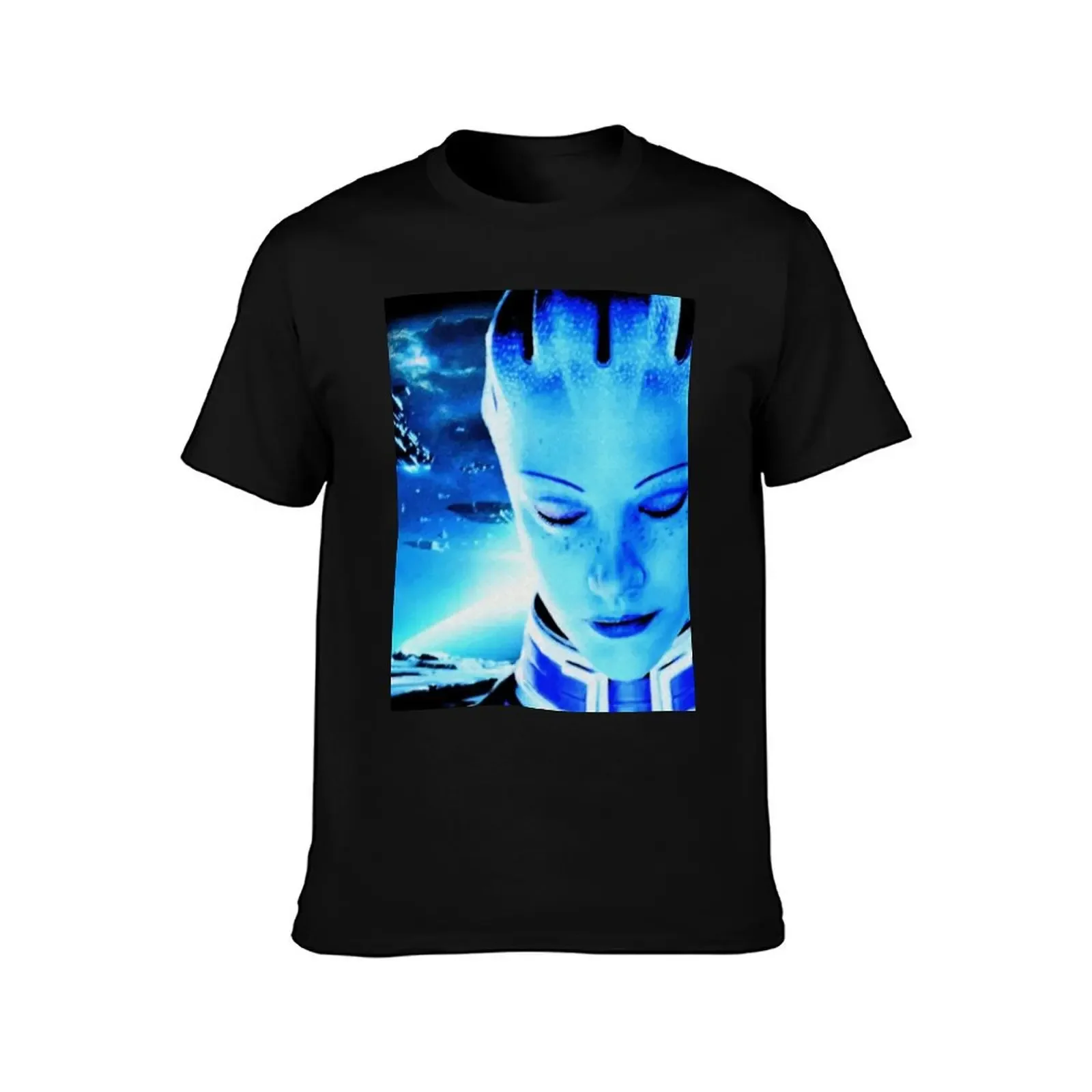 Mass Effect: Liara T'Soni Digital Painting T-Shirt blacks tops oversize t-shirts man vintage t shirt men