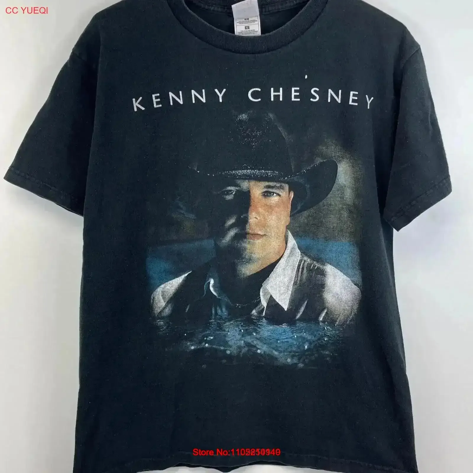 Kenny Chesney Tour 2001 T Shirt Faded Black Fit M Country Music Vintage Y2ks Washed Casual designer clothes fashion vintage