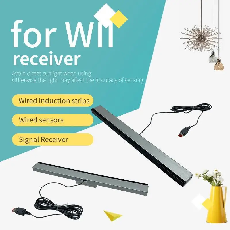 Wired Motion Sensor Receiver With Extension Cord Wired Motion Sensor Bar Wired Remote Sensor Bar For Wii Wii U Console