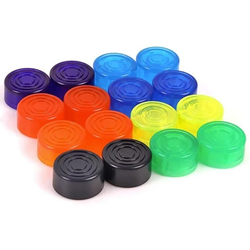 DAIERBUM 12 قطعة Footswitch توبر الغيتار دواسة توبر متعدد الألوان دواسة زر قبعات الغيتار دواسة ستومب المقابض للوحة الدواسة