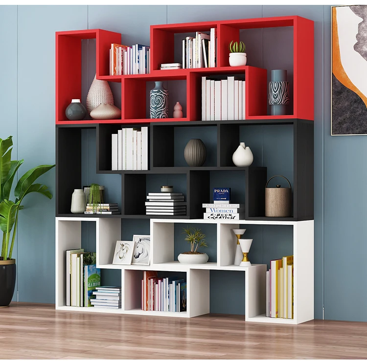 Simples, combinação, estante, treliça, simples, estante, chão, quarto