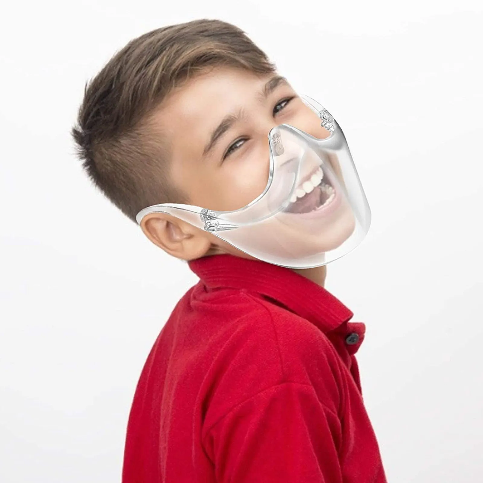 

1pcs Protective Face Mask Clear Reusable Safety Cover Lightweight Durable Face Shield For Home Daily Use Health Care