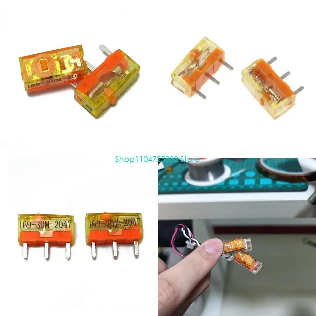 P5EA 2Pcs New Original TTC Dustproof Gold Micro Switch 3pin Gold Alloy Contact 30M