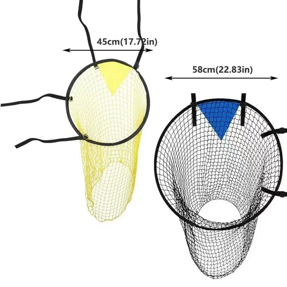 Foldable Football Target Net Easy To Attach and Detach Improve Shooting Accuracy Soccer Goal Free Kick Durable