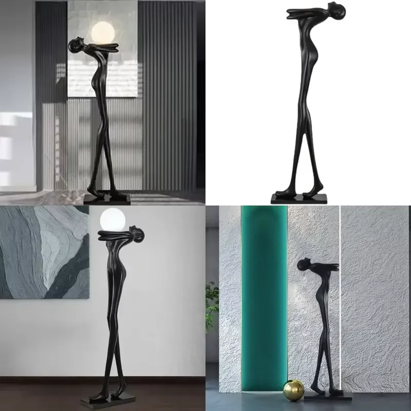 [douya]Modern Humanoid Sculpture Holding Ball Elevates Villa and Exhibition Hall Decor