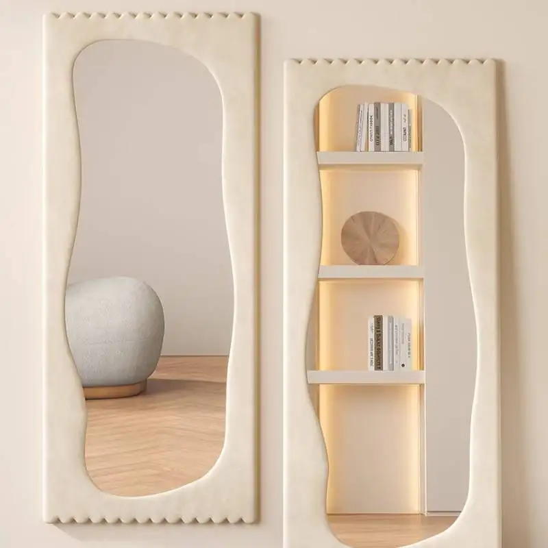 مرآة صغيرة واقفة لكامل الجسم غرفة نوم الشمال الفاخرة مرآة طويلة تصميم كامل الجسم الأميرة Espejos Decorativos غرفة الديكور