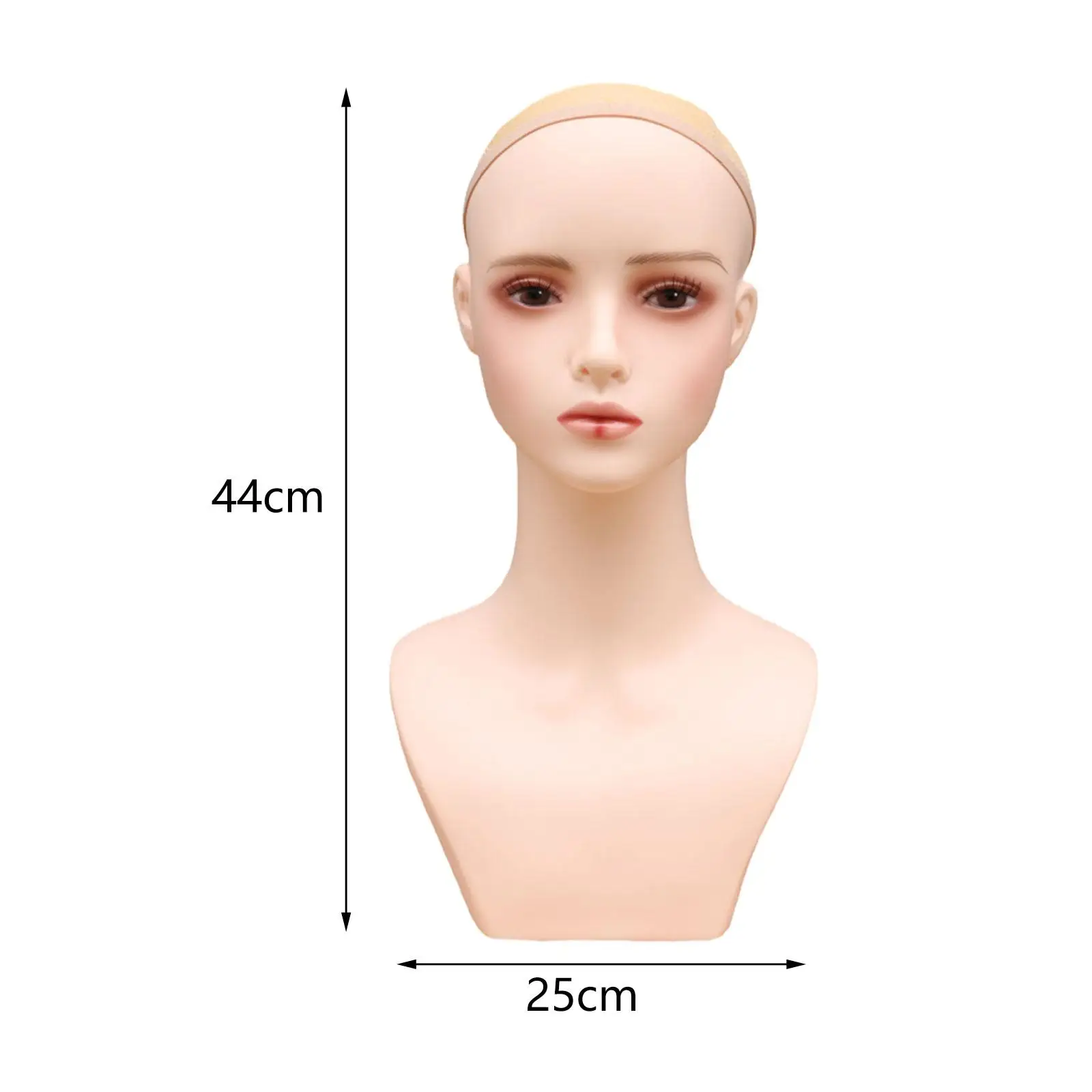 Weiblicher Schaufensterpuppenkopf für Hüte, Perücken, die das Styling anzeigen