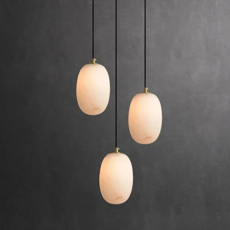 Marble all-copper bedroom bedside small chandelier light luxury creative restaurant new Chinese simple entrance corridor