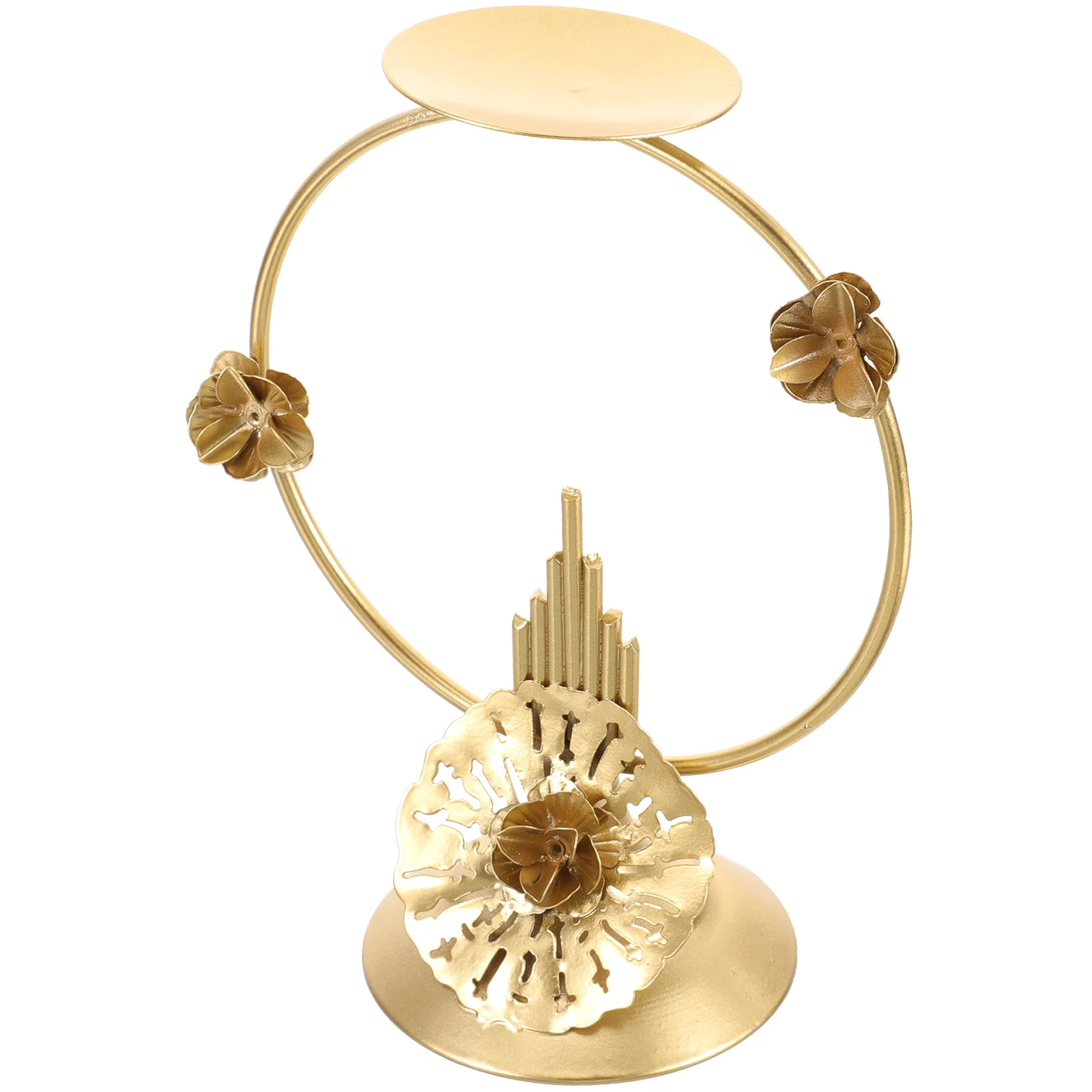 

Decorative Holder Candlestick Ornament Candleholders for Table Jewelry Display