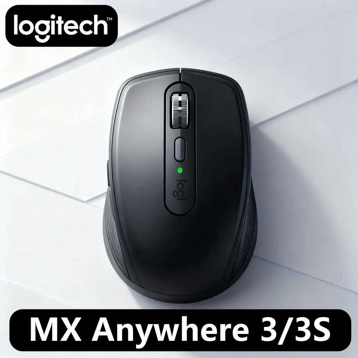 

Logitech MX Anywhere 3S Wireless Mouse, 8000 DPI Darkfield, MagSpeed, Logi Bolt, USB-C Charge, 3-Device, Mac