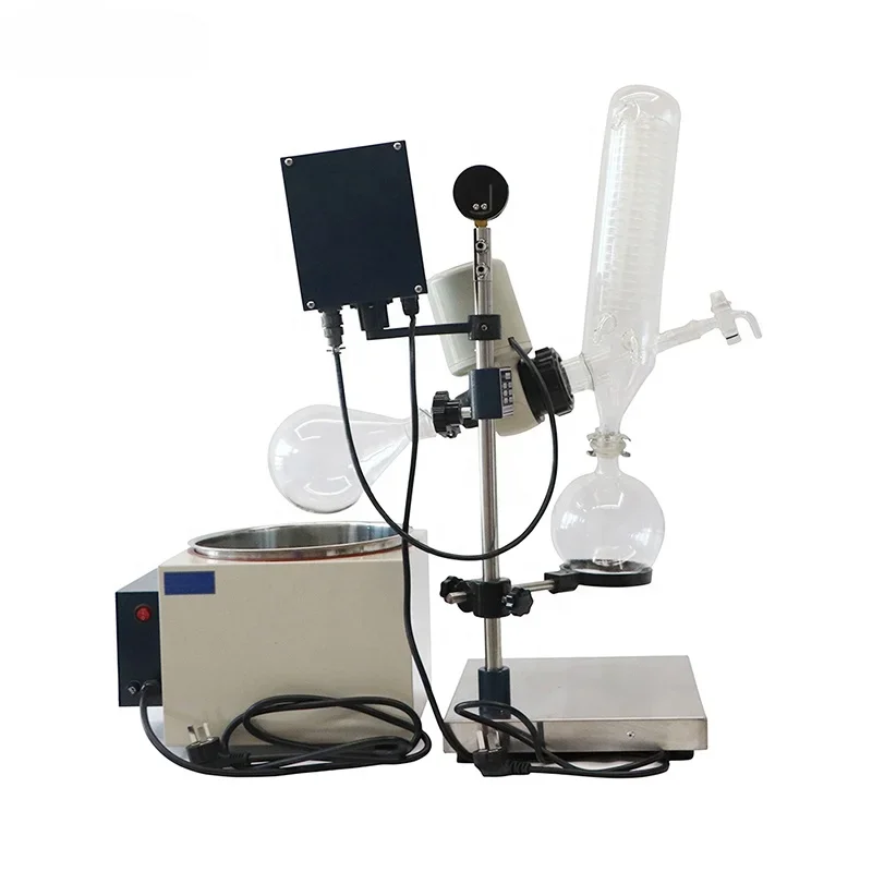 Small Capacity Full Set 1L Digital Display Rotary Vacuum Evaporator Lab Rotary Evaporator With Vacuum Pump Chiller