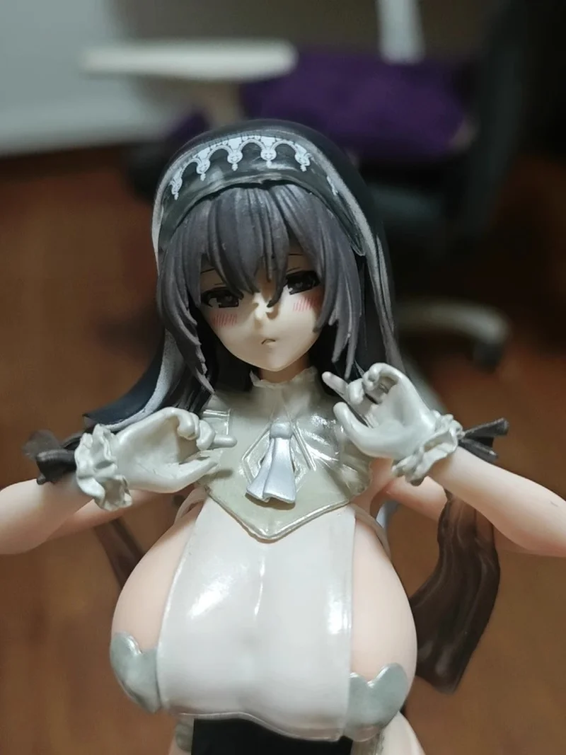 

28cm Prayer Nun Anime Pvcaction Figure Model Toy Beautiful Girl Figurine Gk Desktop Ornament Boys Gift