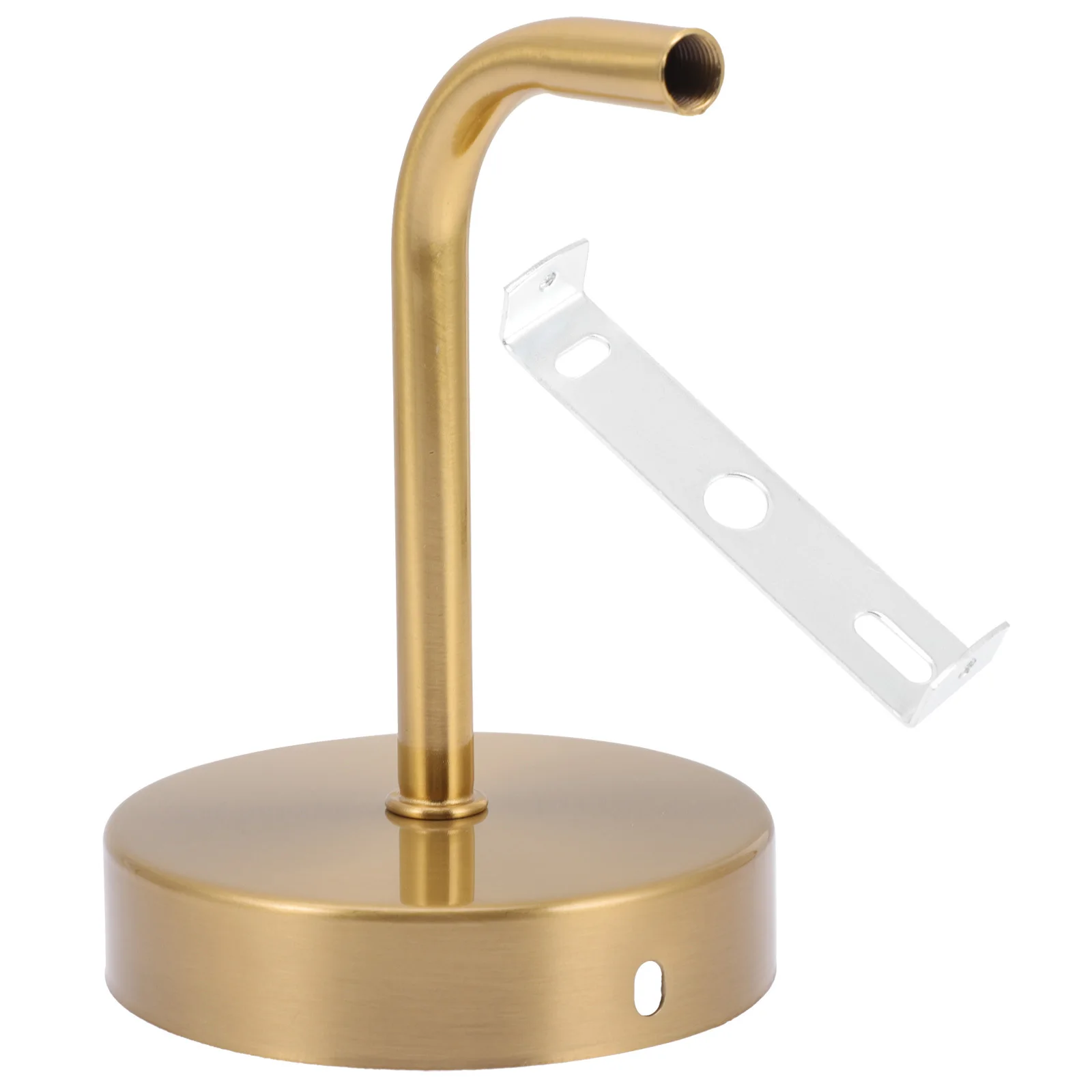 Picture 5: 1 Set Black Pole Elbow Holder Heavy Duty Support Bracket For Home Lighting Wall Lamp Accessories Metal Lamp Base Easy