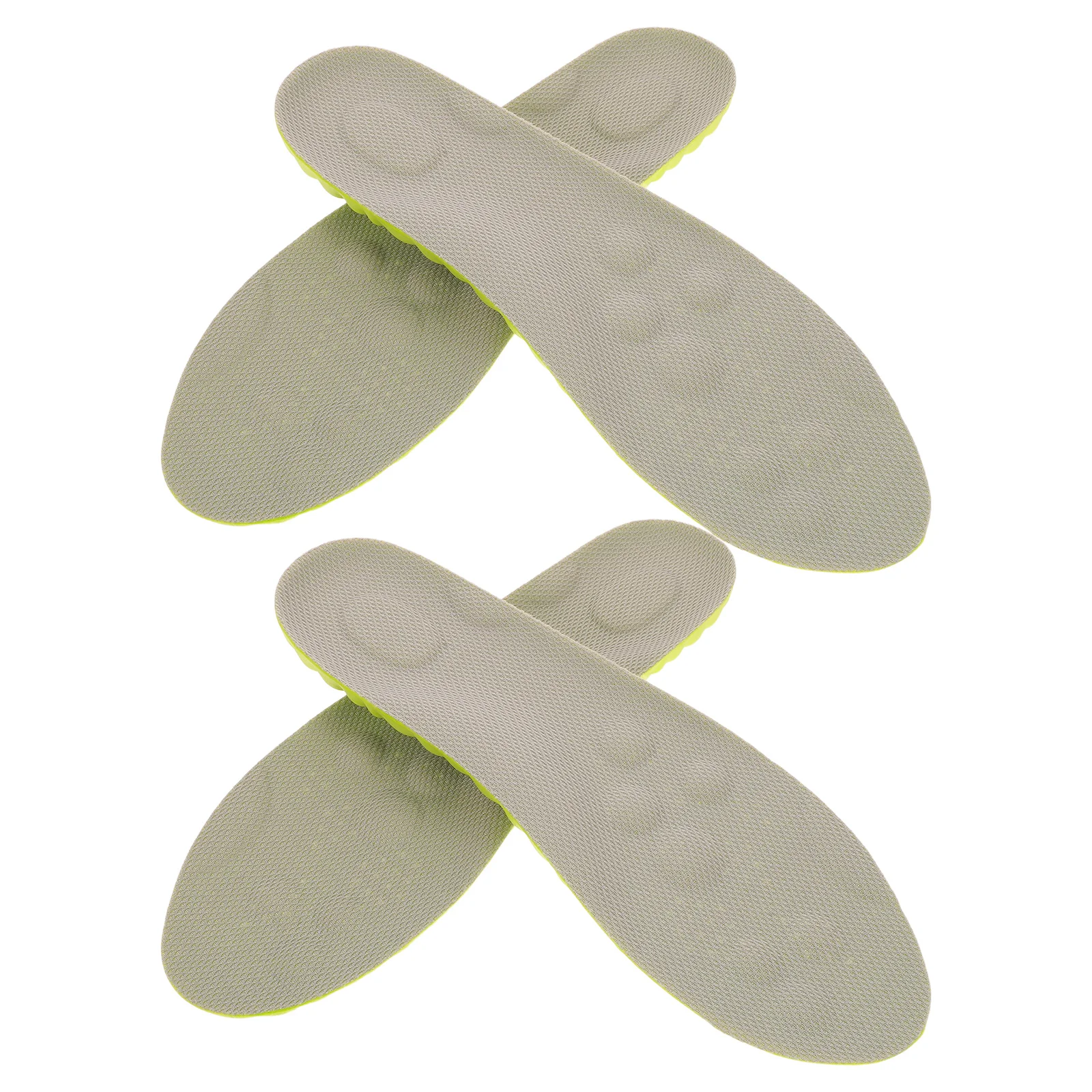 

2Pairs PU Massage Insoles Nonslip Breathable Cushioning Inserts for Work Sports Walking Men Women Shock Absorbent