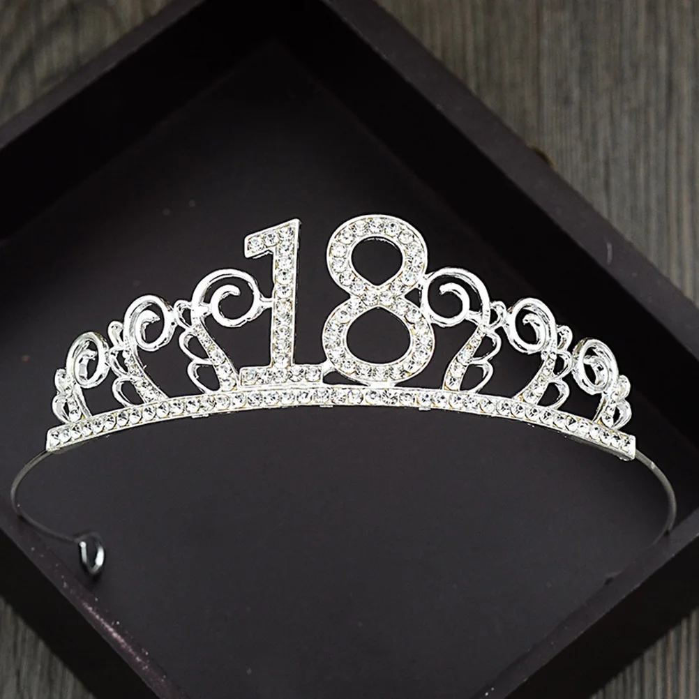 

Gorgeous Crystal Crown Tiara Elegant Birthday Wedding Cake Decoration Party Accessories Cake Topper