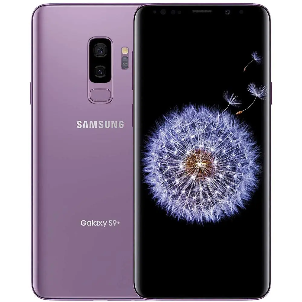 Samsung Galaxy S9 + S9 Plus téléphone Android intelligent d'occasion 95 nouveau processeur Snapdragon 6.2 pouces 6GB NFC 4GSamsung Smartphone 12MP3500mAh