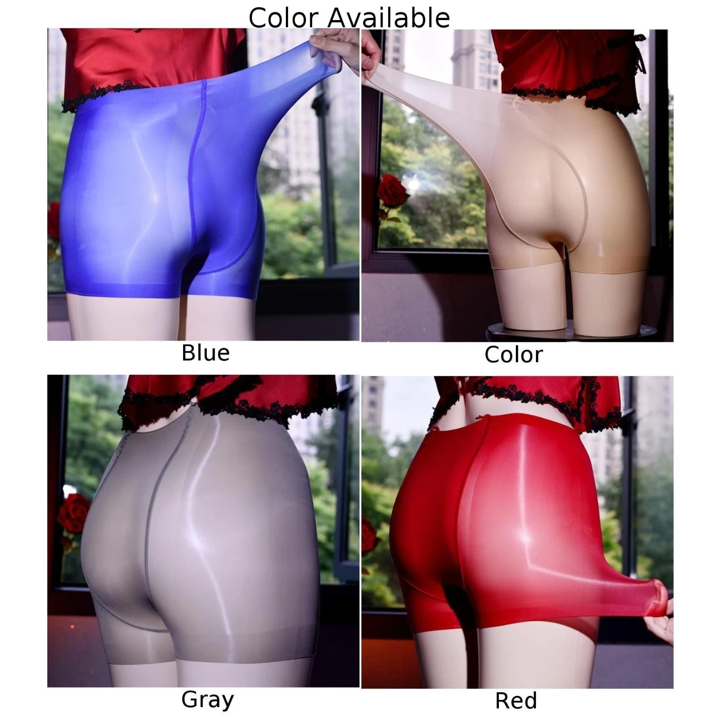 สตรีกางเกงคุณภาพสูง Pantyhose Pantyhose Silky ชุดชั้นในสีแดง 40-100 กก.สีเทาไนลอน PLUS ขนาดโปร่งใส