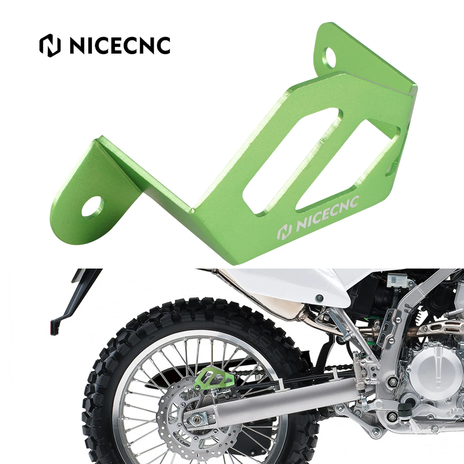 NiceCNC For Kawasaki KX125 KX250 KX500 1994-2002 KDX200 KDX200R KLX300R KLX300 KLX 250 250SF 250S Rear Caliper Guard Cover