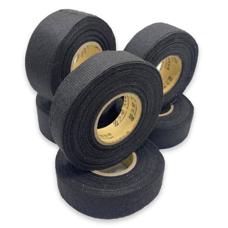 1pcs 15 Meter Heat-resistant Flame Retardant Tape Coroplast Adhesive Cloth Tape For Car Cable Harness Wiring Loom Protection