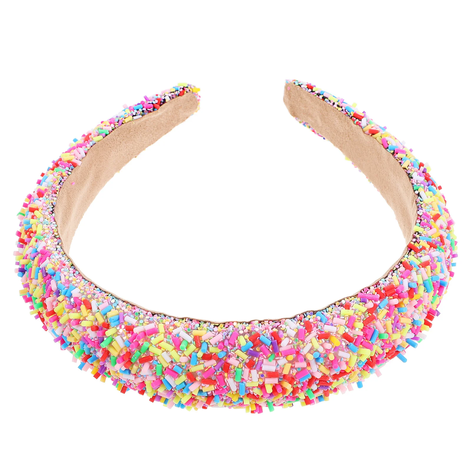 عصابة رأس واسعة مزينة بلون الحلوى، عصابة رأس مريحة ومرنة للنساء والفتيات المراهقات وإكسسوارات الموضة