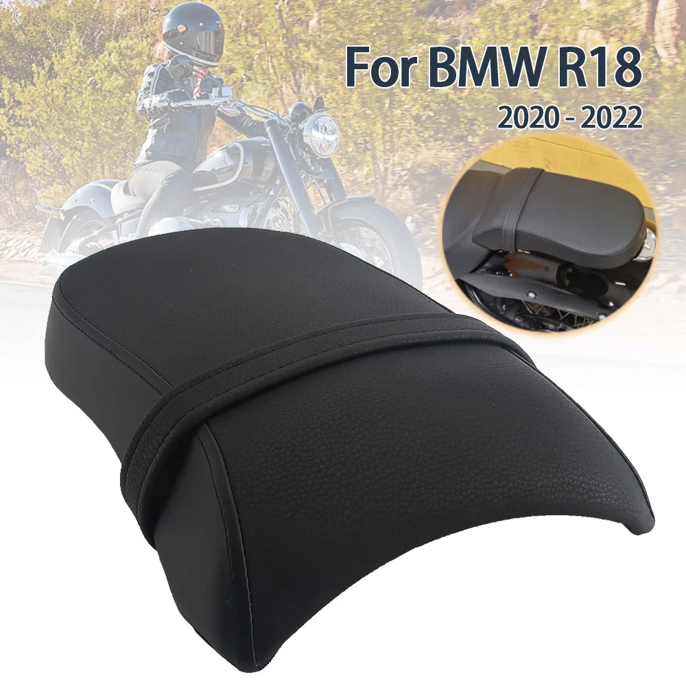 

For BMW R18 Classic Motorcycle Seat Passenger Seat Rear Pillion Saddle Black Flat Cushion Fit For R 18 100 Years 2020 - 2023