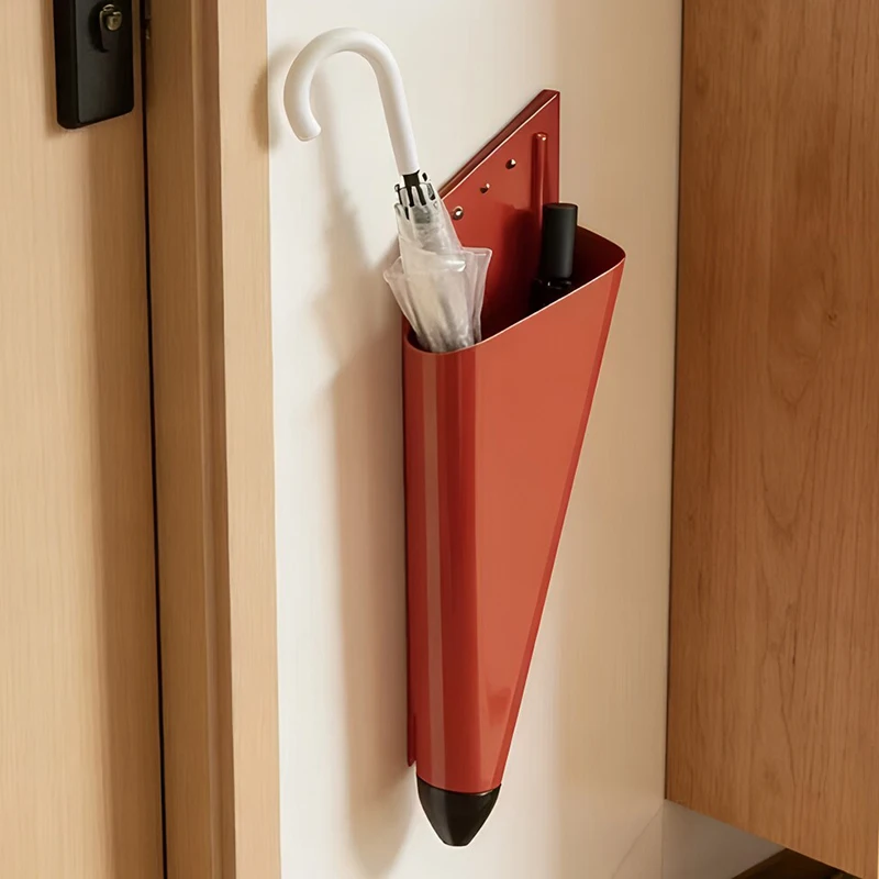 Wall-mounted Umbrella Storage Stand LED Light Umbrella Holder Large-capacity Creative Umbrellas Rack Home Umbrellas Stands