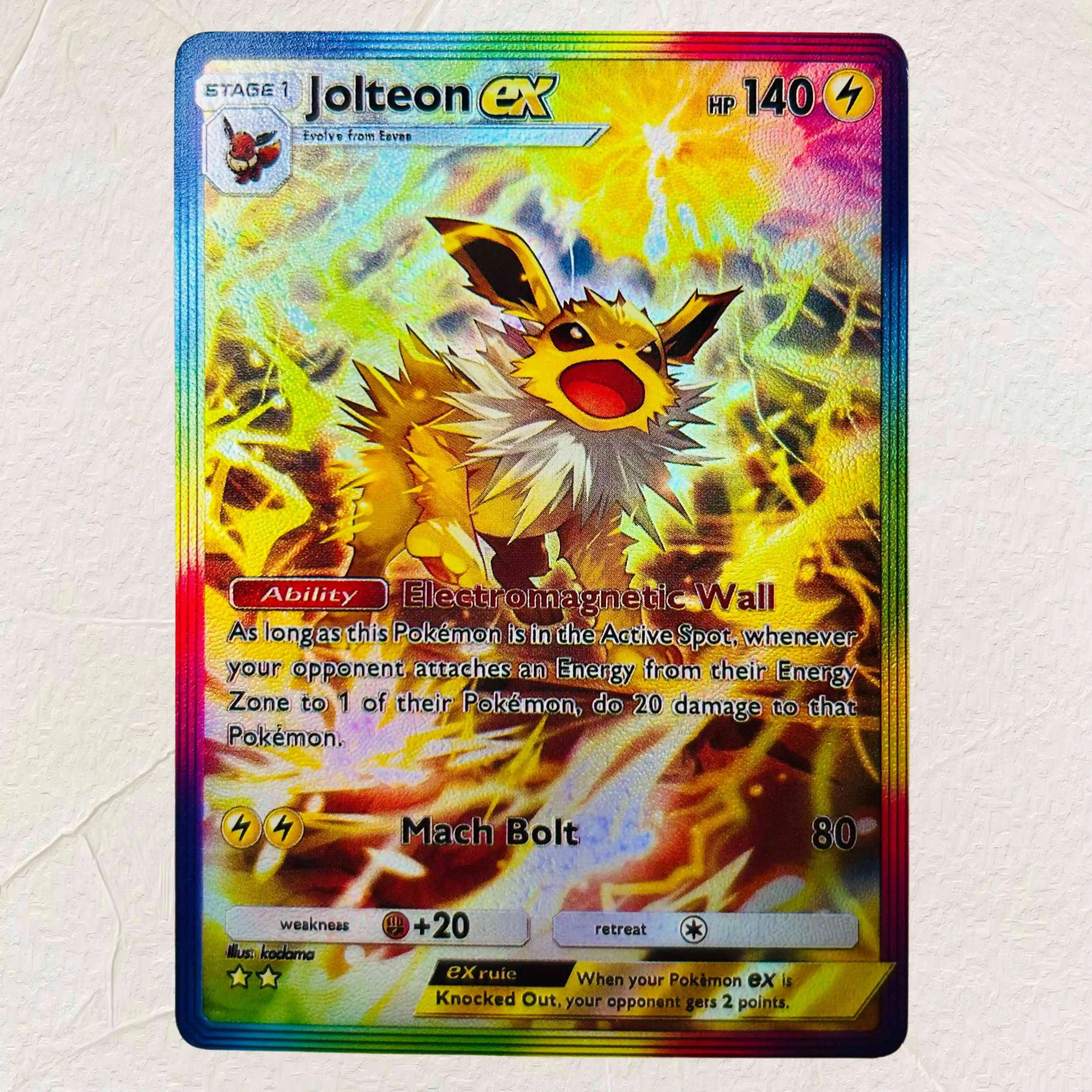 DIY Absol Tauros Jolteon Rapidash Hitmonchan Greninja Dragalge Indeedee 11Pcs Foil Texture Cards Premium Anime Collection Cards view 6