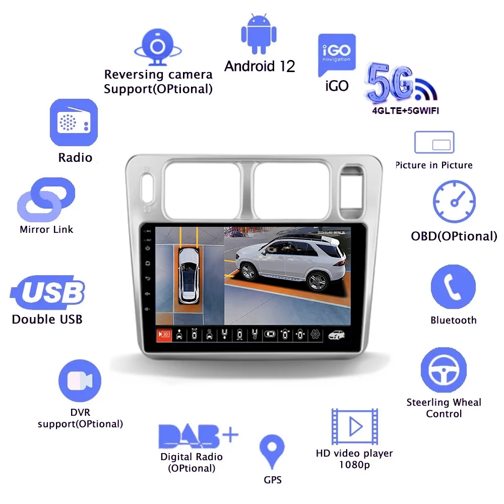 Android 14For For Leopaard Feiteng 2007 - 2013 Car Radio Multimedia Video Player Navigation GPS Android No 2din 2 din dvd