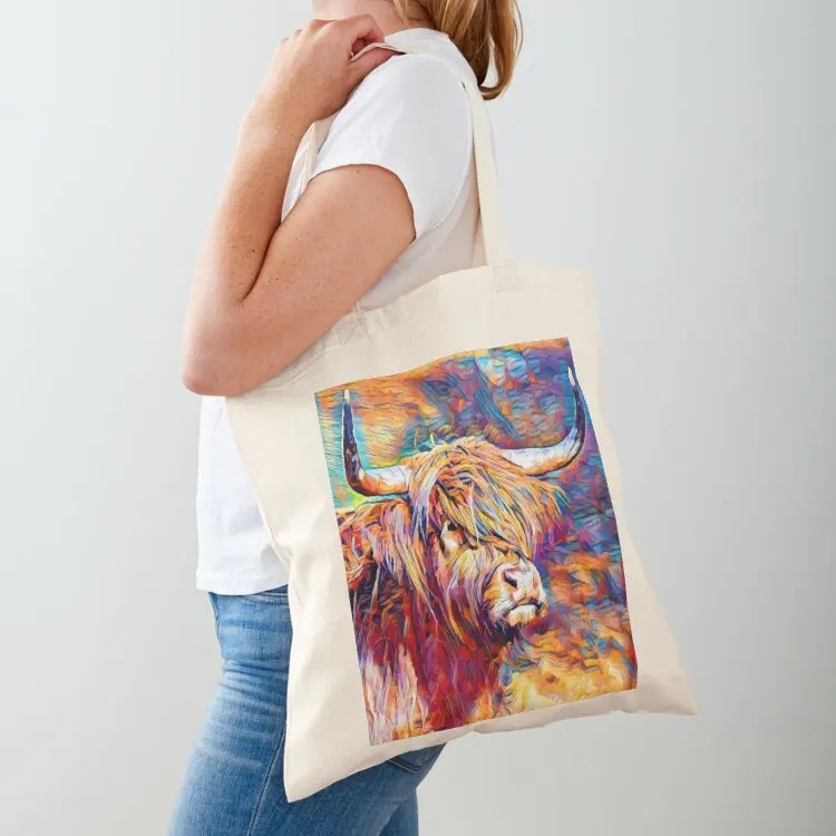 

Highland Cow 6 Tote Bag custom tote bag Women's bag Reusable bags hand ladies