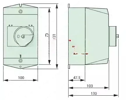 Motor switch waterproof box CI-K2-PKZ0-GR new spot