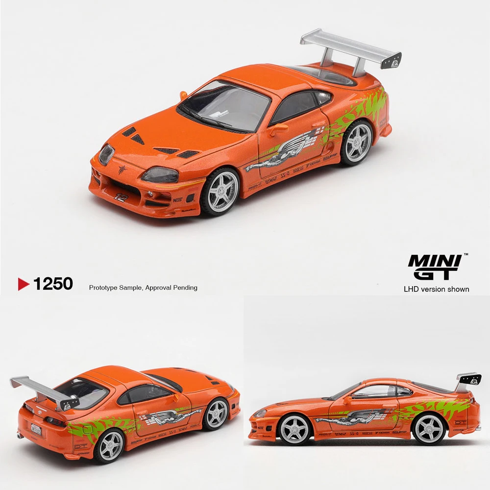Vorverkauf MINIGT 1/64 Toyota Supra BOMEX Druckguss-Modellauto Blisterverpackung Hochleistungsmodell Geschenk für Jungen und Erwachsene