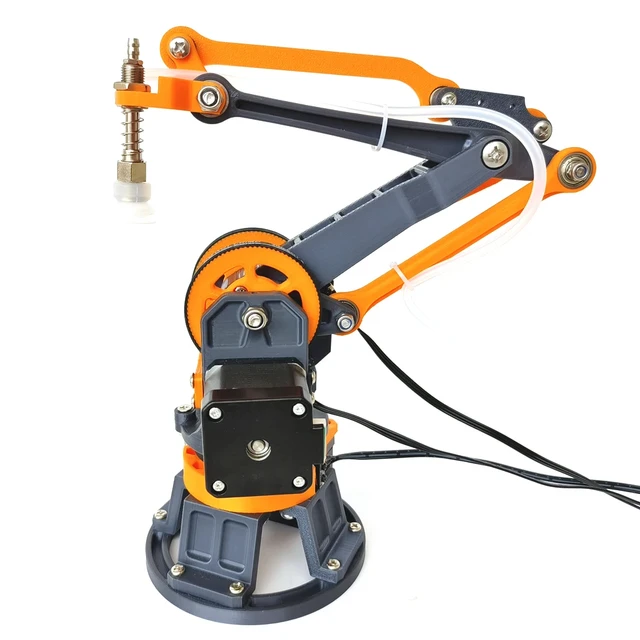 4-osiowy robot z silnikami krokowymi, precyzyjny robot do druku 3D, zestaw DIY z sterownikiem CNC Arduino, robot z przyssawką, programowalny robot