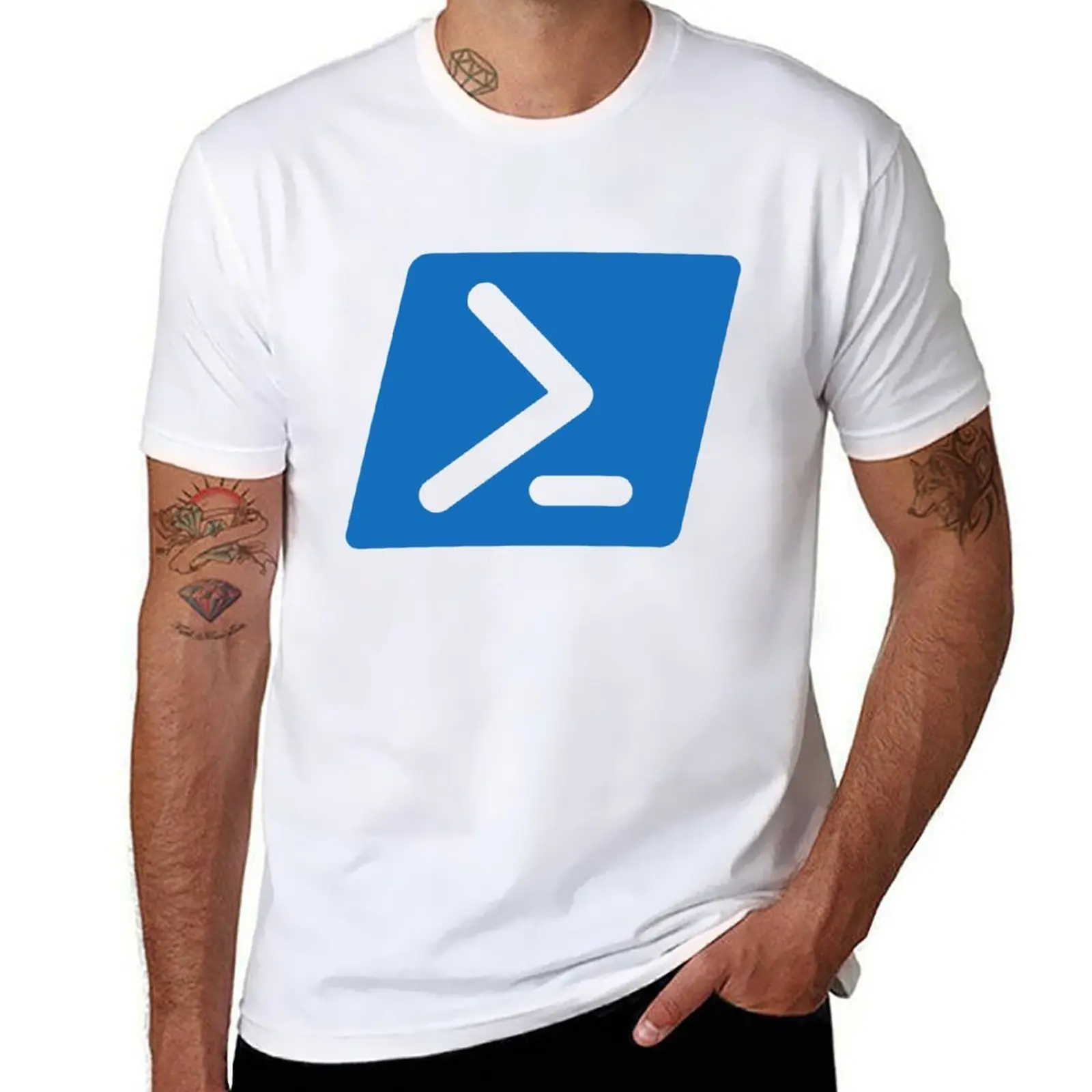 

Powershell T-Shirt man t shirt cotton high quality t shirts for man cotton soft T-Shirt