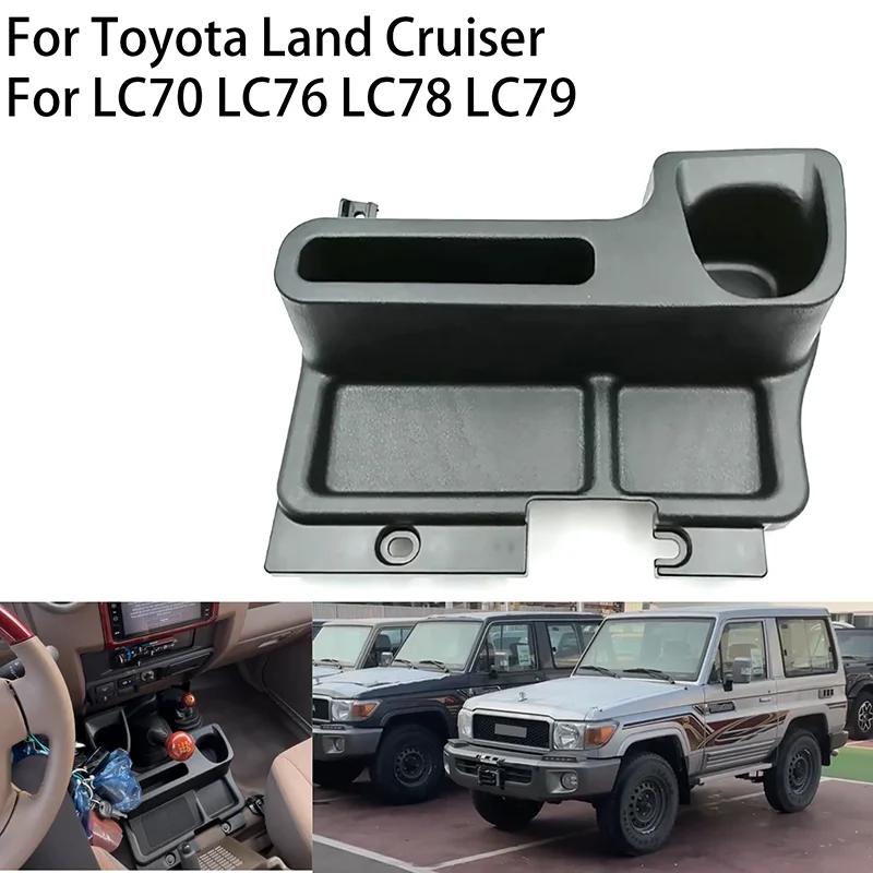 

AH824 For Toyota Land Cruiser LC70 LC76 LC78 LC79 Car Armrest Storage Box Cup Holder Tray Center Console Organizer