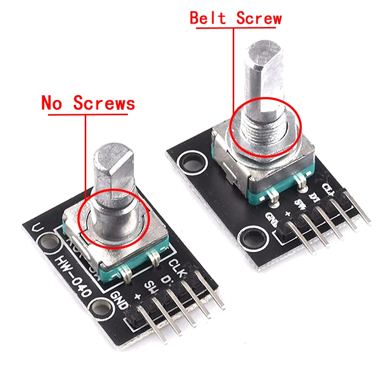 360 Degrees Rotary Encoder Module Rotary Potentiometer Analog Knob Module for Arduino KY-040 RV09 Rotary Encoder EC11 Knob Cap