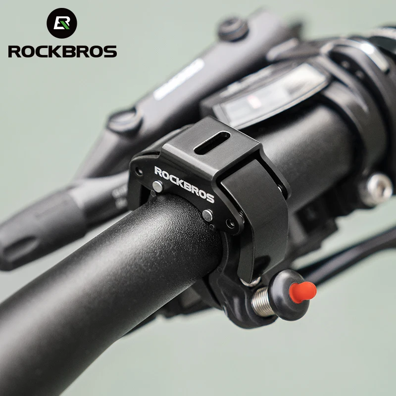 ROCKBROS-Bocina clásica de acero inoxidable para ciclismo, con sonido nítido, claxon para manillar y bocina, accesorios de seguridad para bicicleta