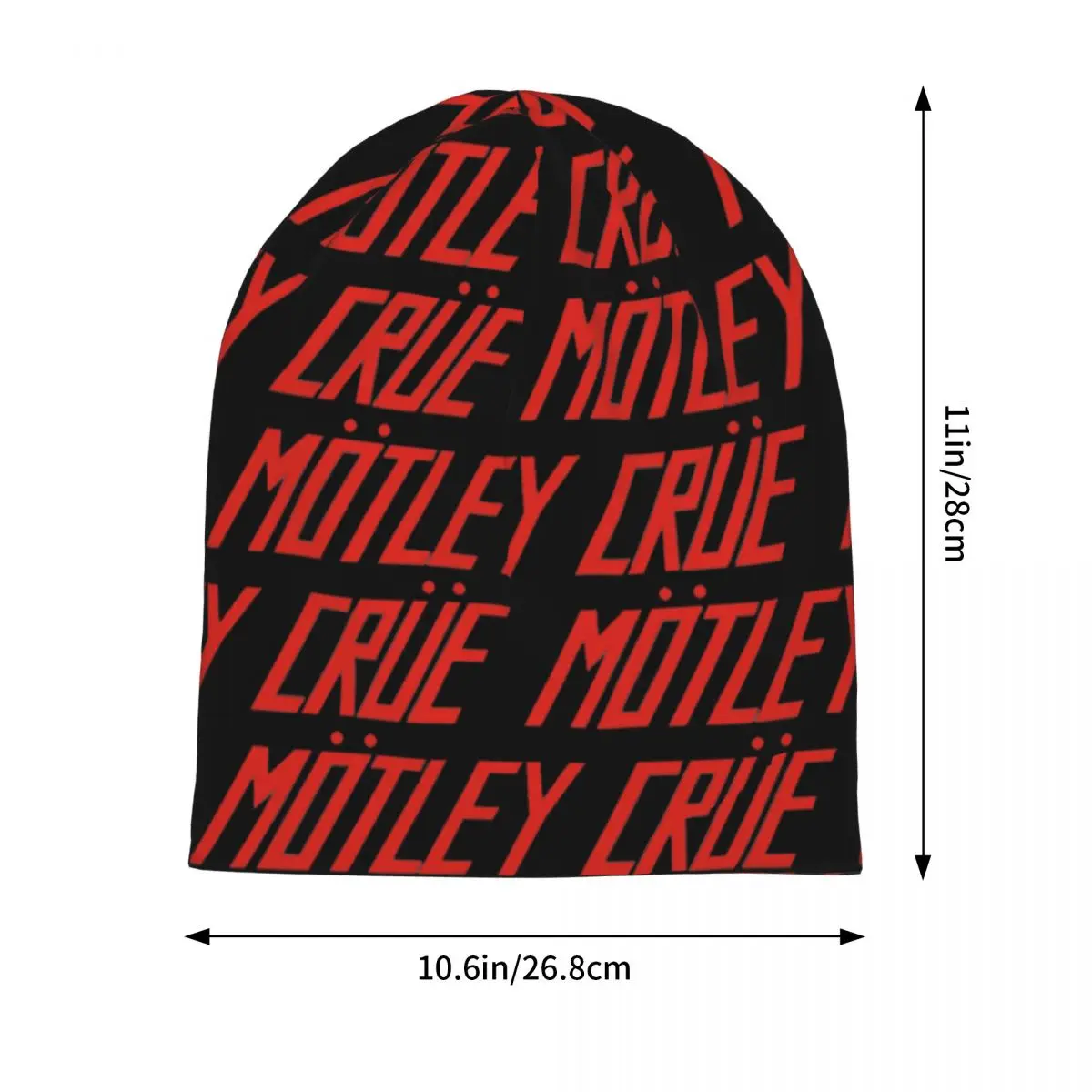 Motleys Crues Metal Rock Warm Knitted Cap Fashion Bonnet Hat Autumn Winter Outdoor Beanies Hats for Unisex Adult