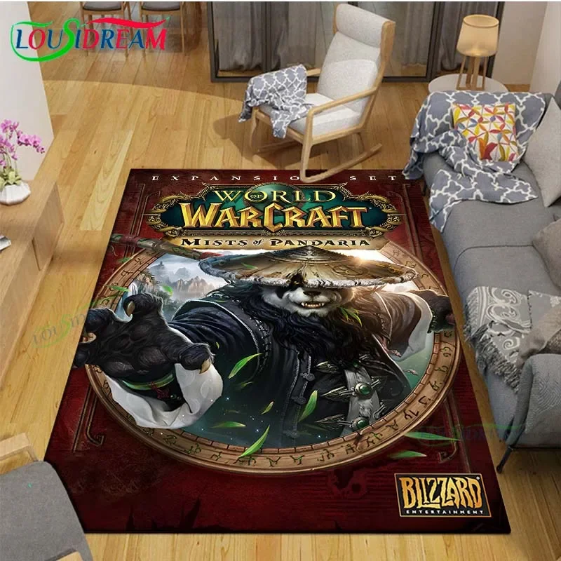 3D Luxury Game  World W-Warcraft Carpet for Room Home Sofa Decoration,Children Game Large Decor Floor Mat Yoga Mat Large Carpet