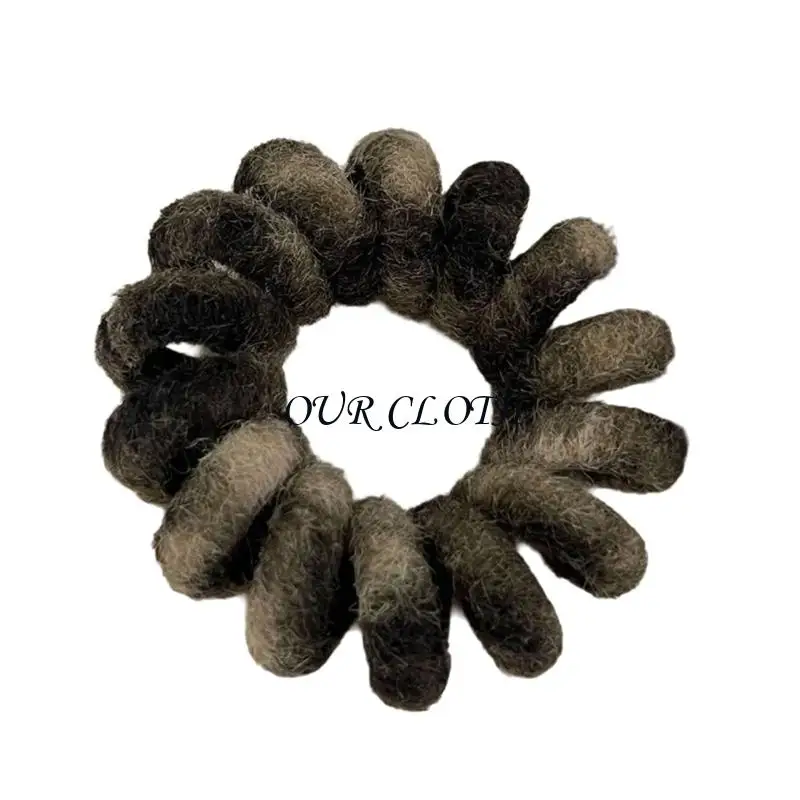 Fashionable Leopard Pattern Scrunchies Gentle On Hair Portable Hair Band For Daily Styling And Wrist Decoration Y1AC