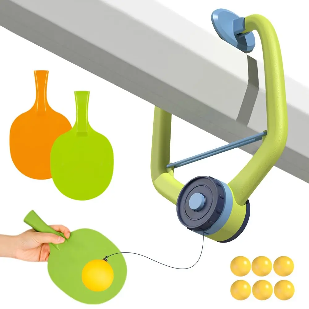 

Игра в дверной пинг-понг, новый портативный подвесной тренажер для настольного тенниса 2025 года с ракеткой и шариками, забавная игра в дверной проем для пинг-понга