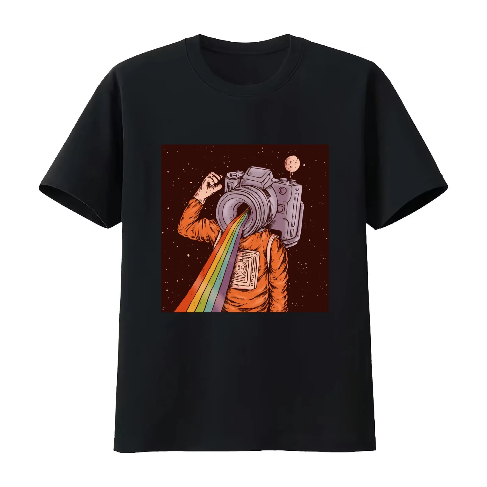 Capturing Dreams T-Shirt Summer Casual Cotton Tee Oversized Streetwear Tops Vintage Graphic Print Loose Fit Short Sleeve